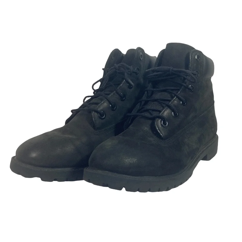Timberland Hiking Boots Waterproof Black Lace Up 12907 Junior Big Kid Sz 7 Youth